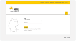Desktop Screenshot of mitglieder.bdpk.de